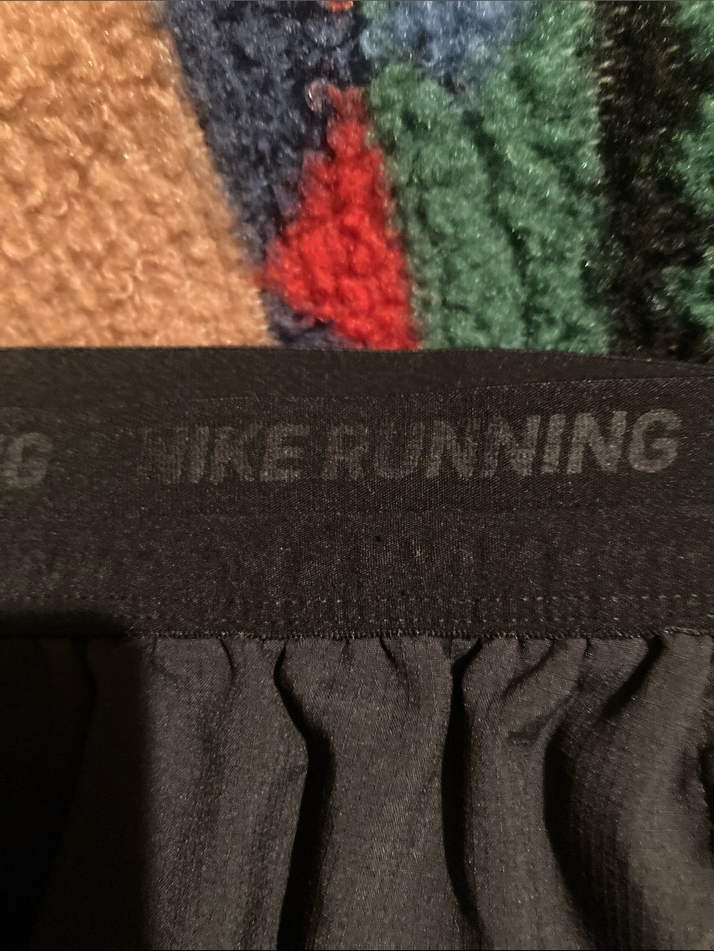 Nike Black Athletic Shorts with Silver Swoosh - Picture 6 of 6